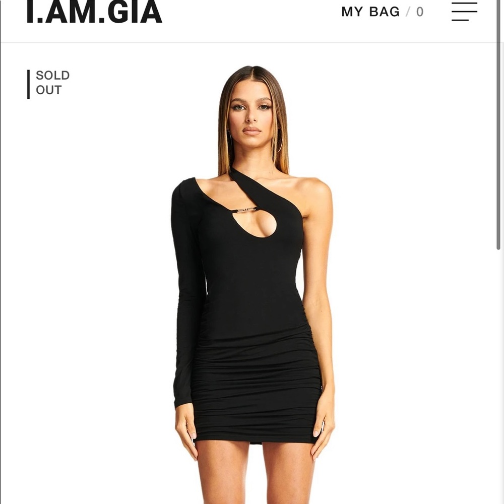 I AM GIA SILENE BLACK DRESS